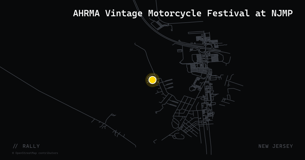 AHRMA Vintage Motorcycle Festival at NJMP