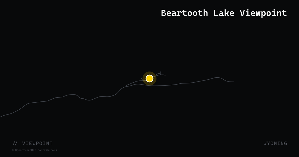 Beartooth Lake Viewpoint