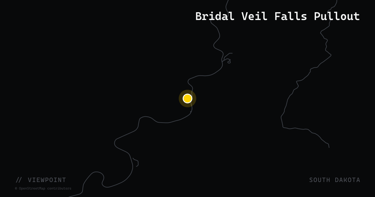 Bridal Veil Falls Pullout