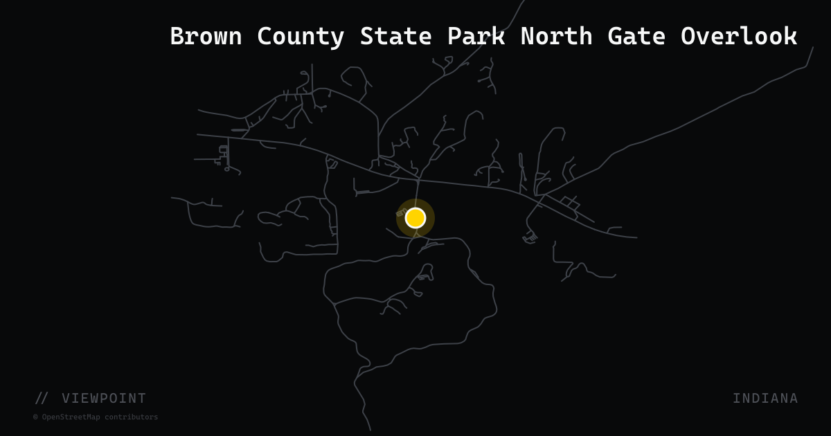 Brown County State Park North Gate Overlook