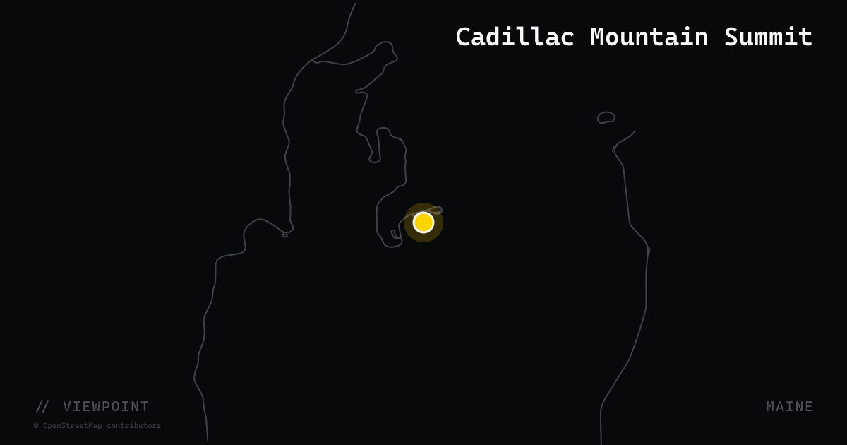 Cadillac Mountain Summit