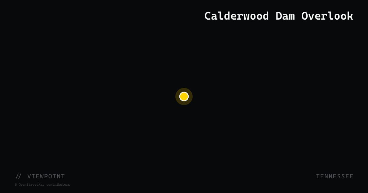 Calderwood Dam Overlook
