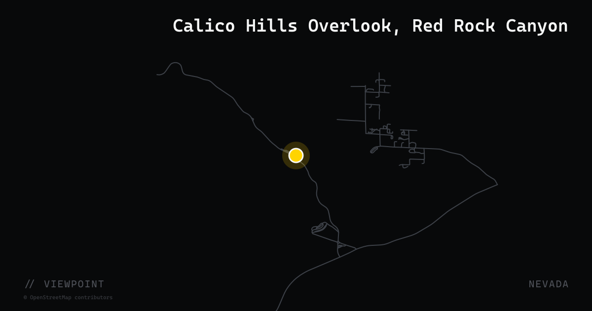 Calico Hills Overlook, Red Rock Canyon