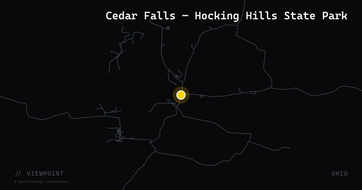 Cedar Falls — Hocking Hills State Park