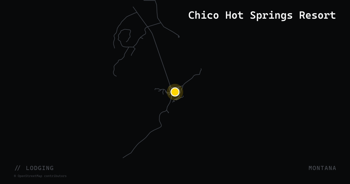 Chico Hot Springs Resort