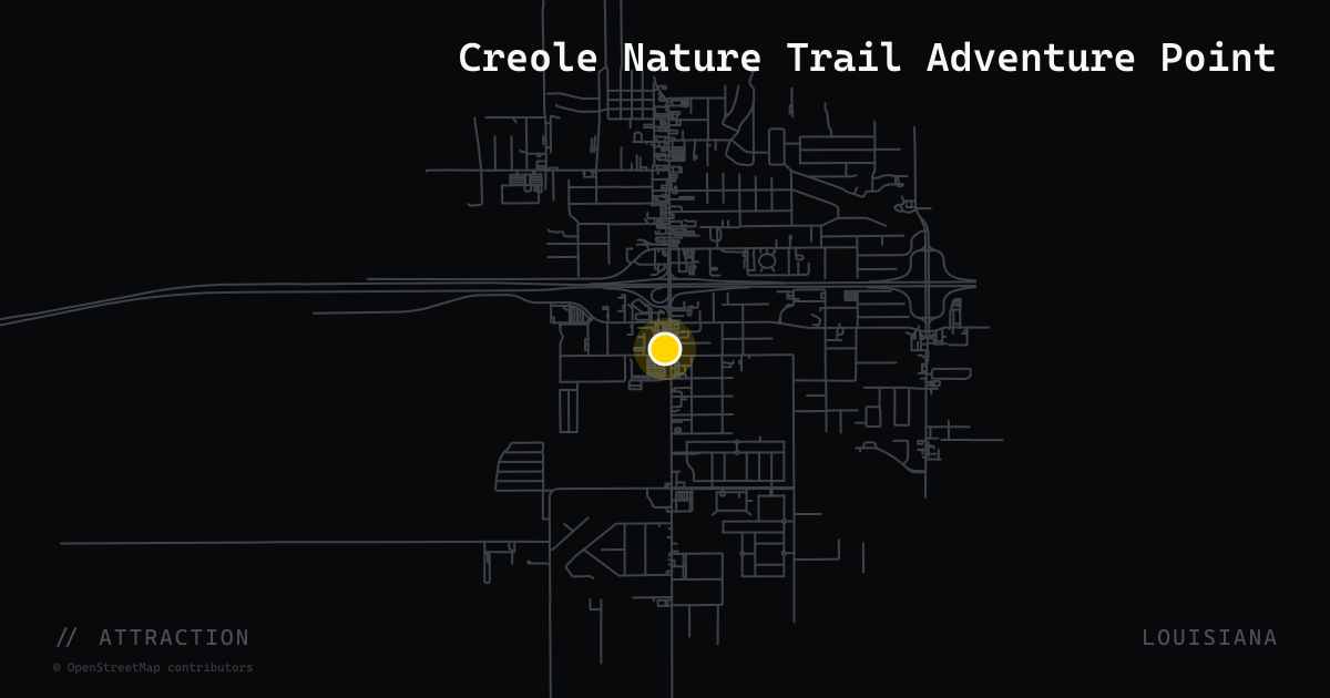 Creole Nature Trail Adventure Point