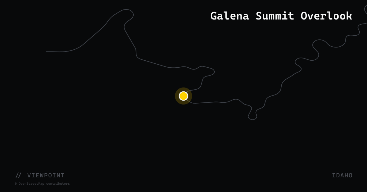 Galena Summit Overlook