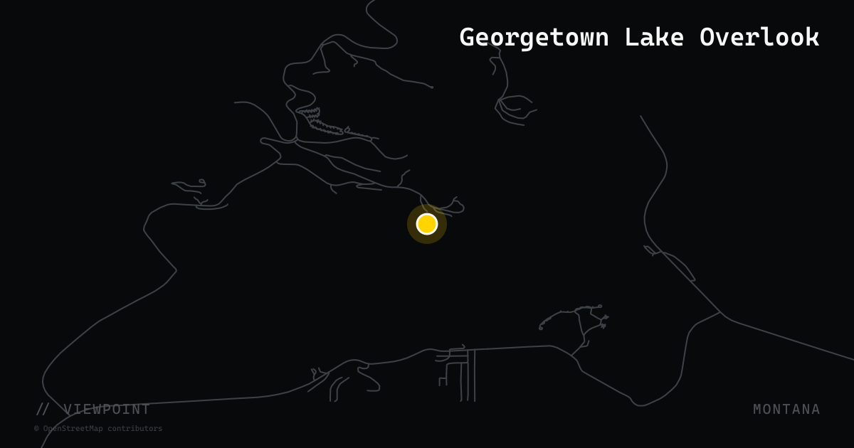 Georgetown Lake Overlook