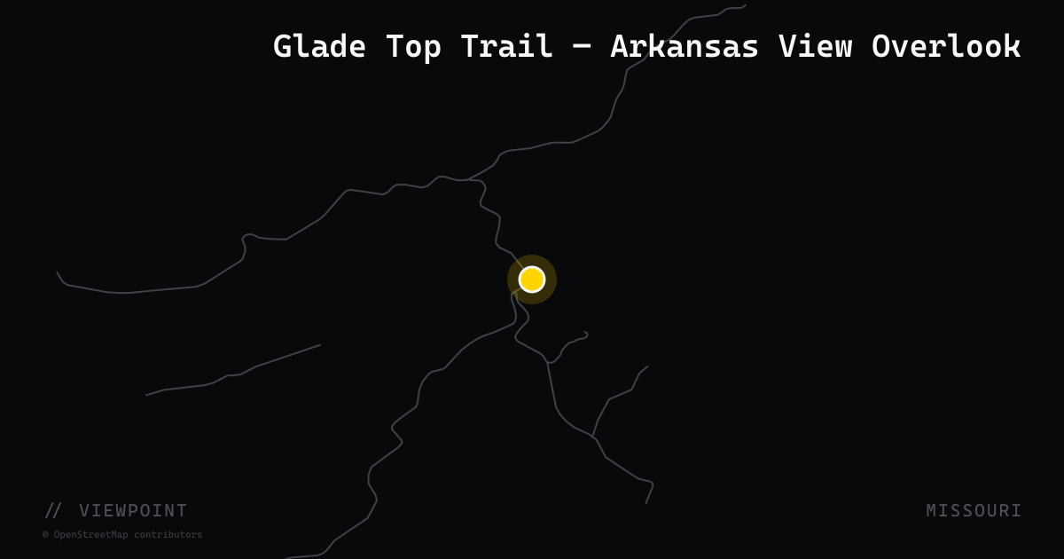 Glade Top Trail — Arkansas View Overlook