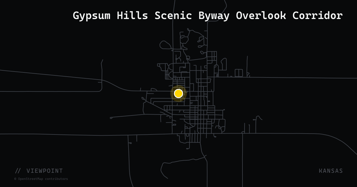 Gypsum Hills Scenic Byway Overlook Corridor