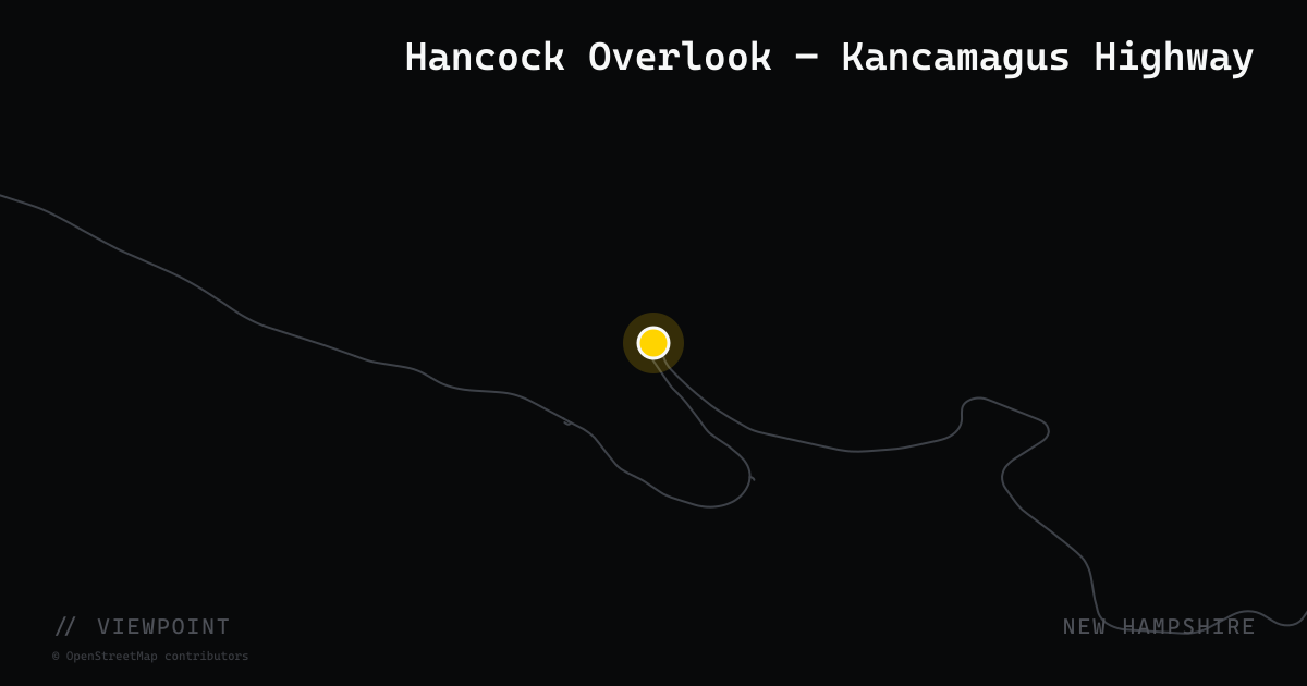 Hancock Overlook — Kancamagus Highway