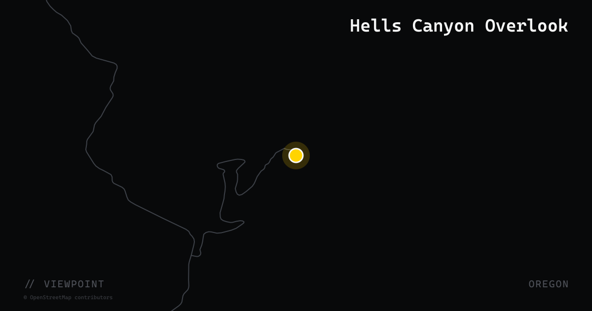 Hells Canyon Overlook