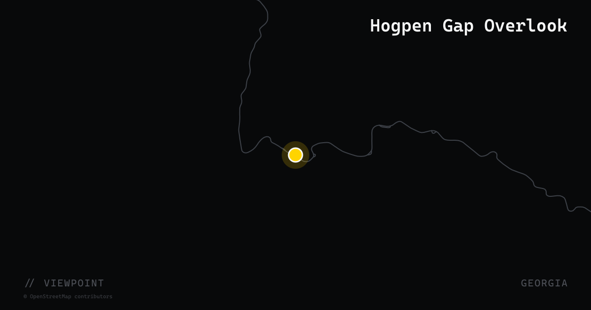 Hogpen Gap Overlook