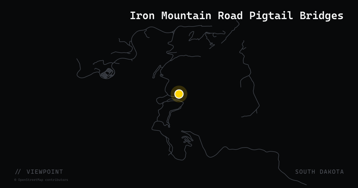 Iron Mountain Road Pigtail Bridges