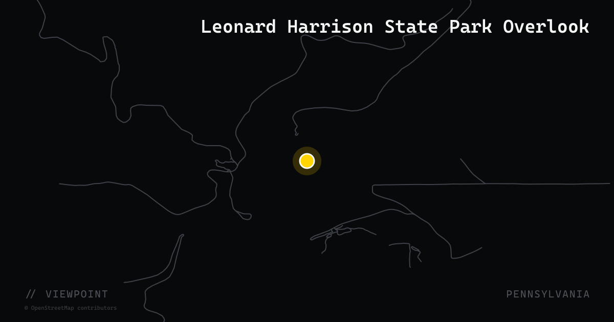 Leonard Harrison State Park Overlook