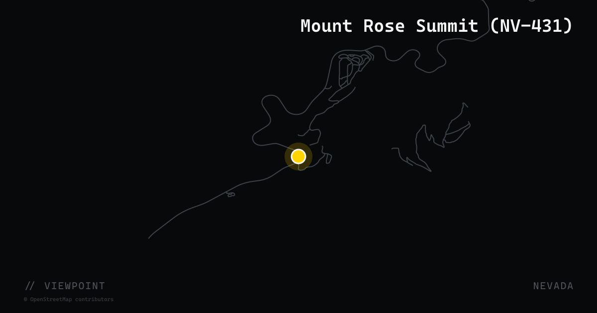 Mount Rose Summit (NV-431)