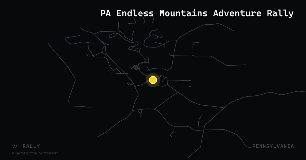 PA Endless Mountains Adventure Rally