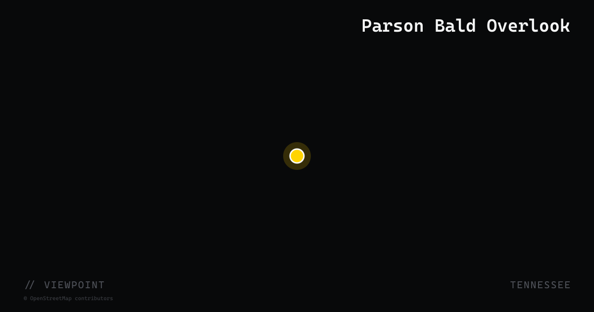 Parson Bald Overlook