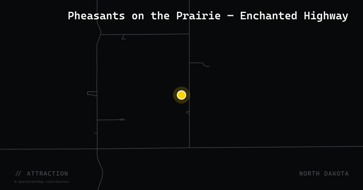 Pheasants on the Prairie — Enchanted Highway