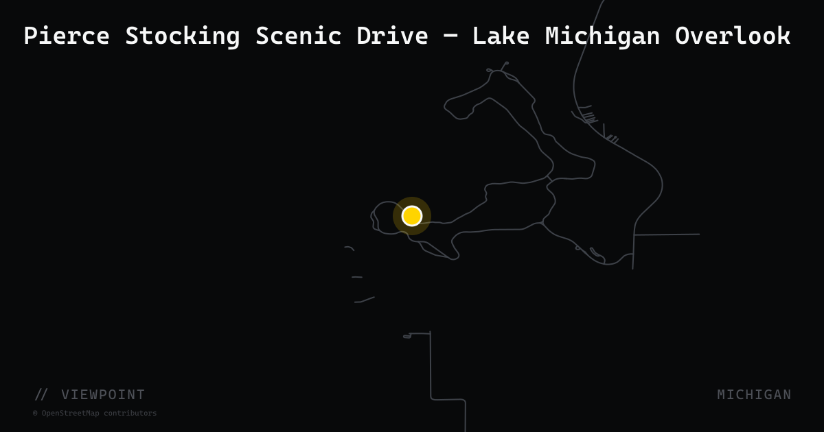Pierce Stocking Scenic Drive — Lake Michigan Overlook