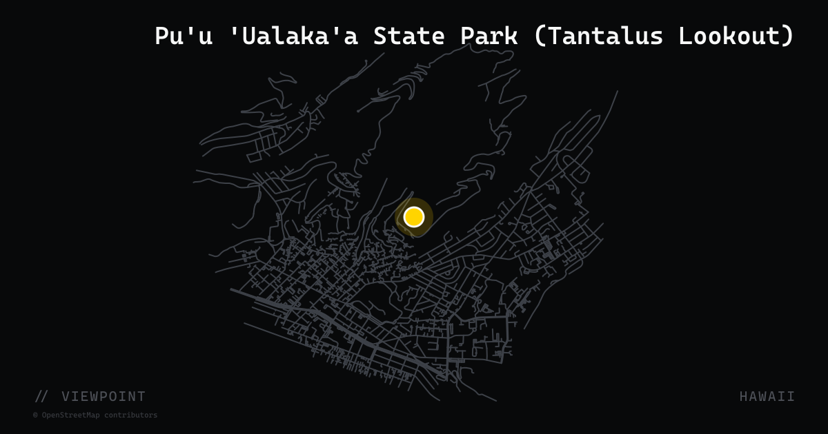 Pu'u 'Ualaka'a State Park (Tantalus Lookout)