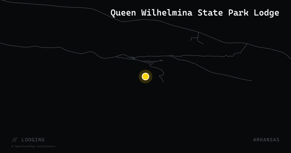 Queen Wilhelmina State Park Lodge