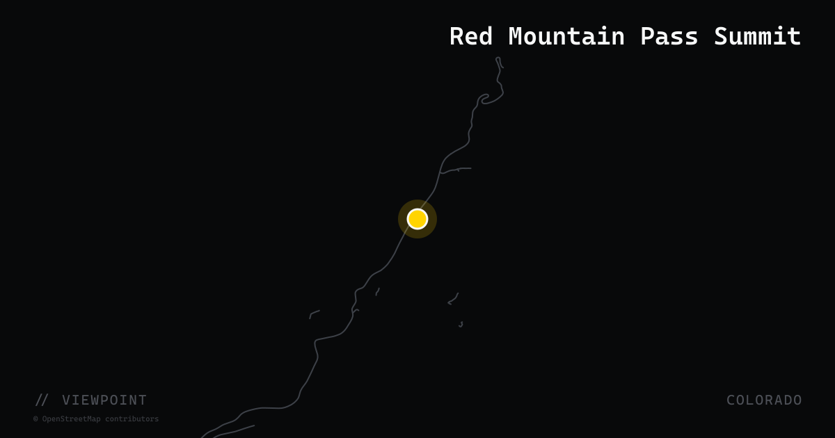 Red Mountain Pass Summit