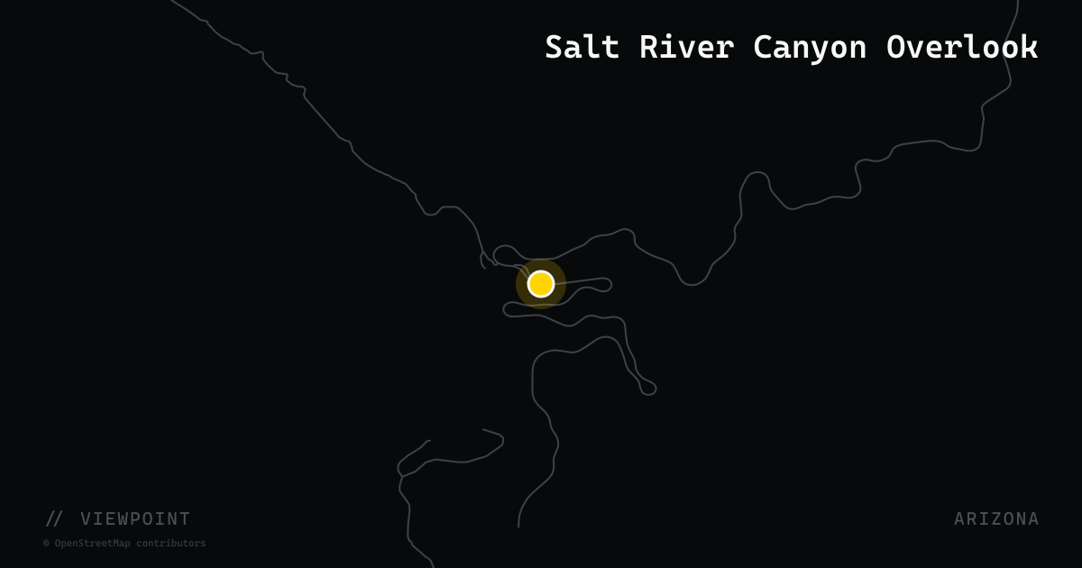 Salt River Canyon Overlook
