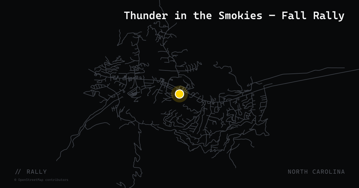 Thunder in the Smokies — Fall Rally