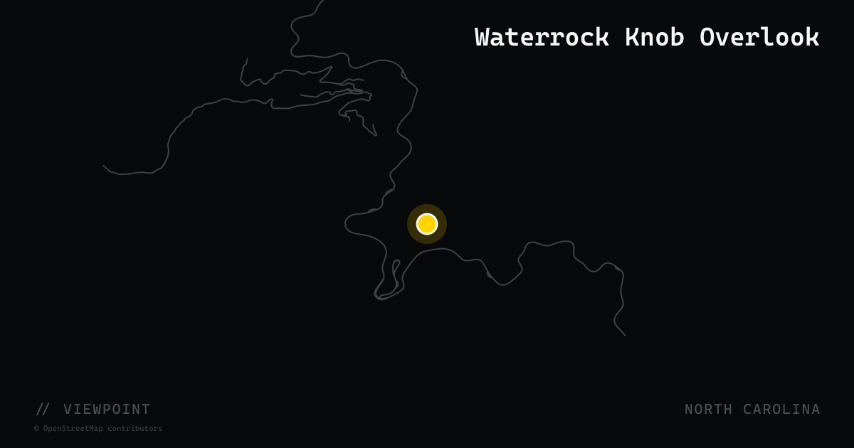Waterrock Knob Overlook