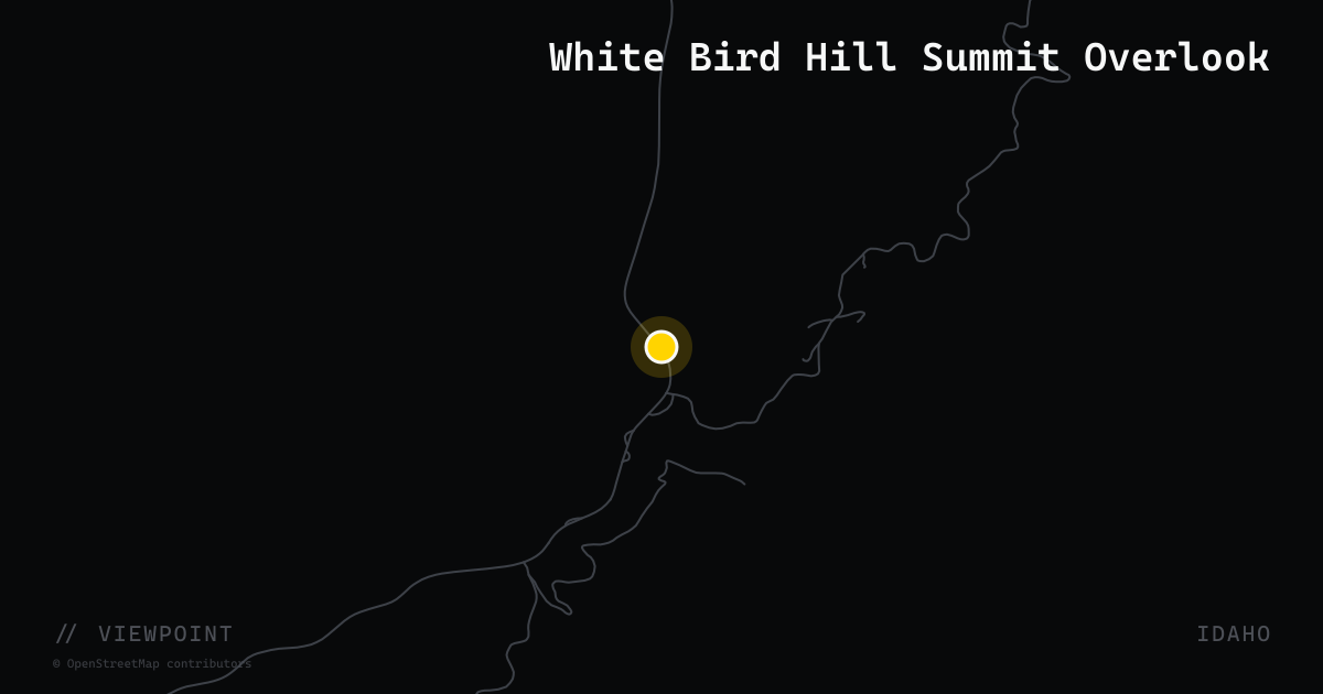 White Bird Hill Summit Overlook
