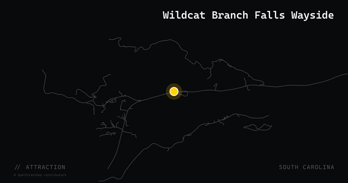 Wildcat Branch Falls Wayside
