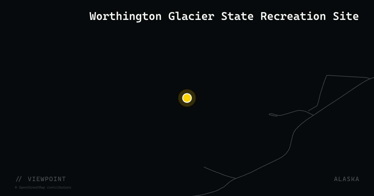 Worthington Glacier State Recreation Site