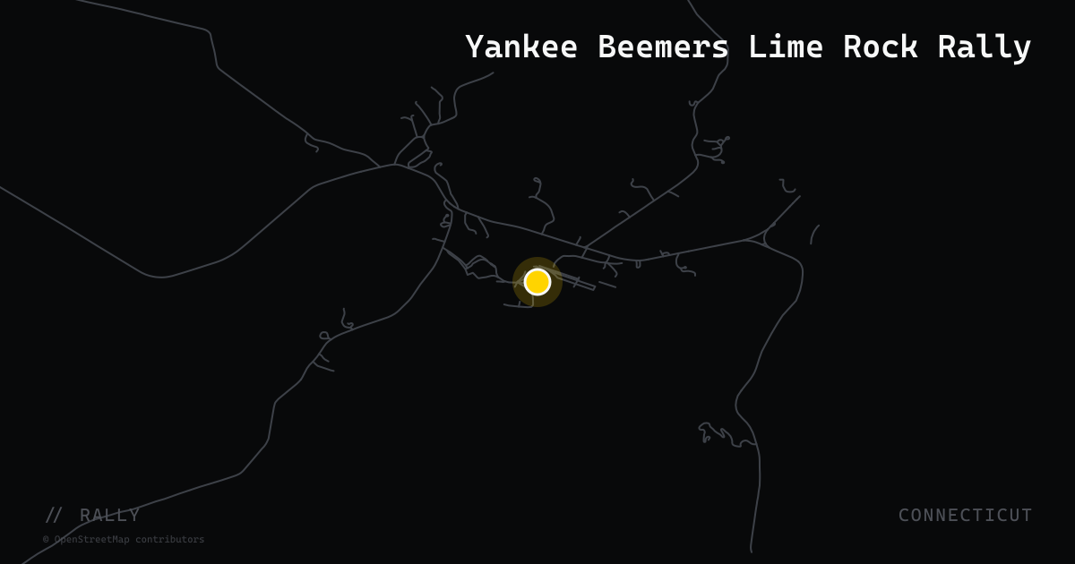 Yankee Beemers Lime Rock Rally