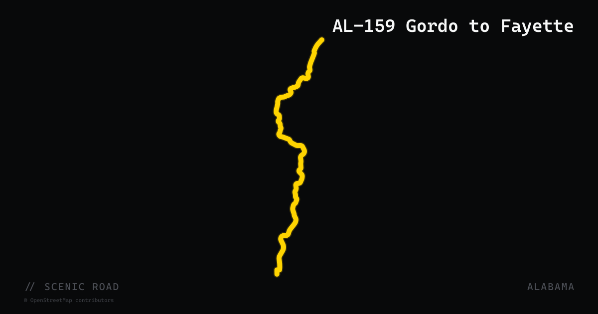 AL-159 Gordo to Fayette