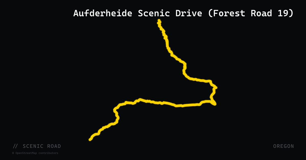 Aufderheide Scenic Drive (Forest Road 19)