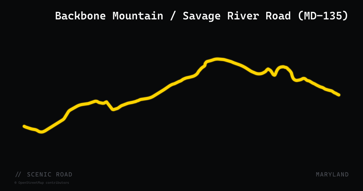 Backbone Mountain / Savage River Road (MD-135)