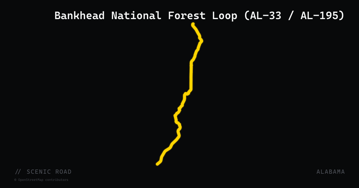 Bankhead National Forest Loop (AL-33 / AL-195)