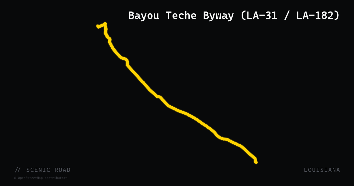 Bayou Teche Byway (LA-31 / LA-182)
