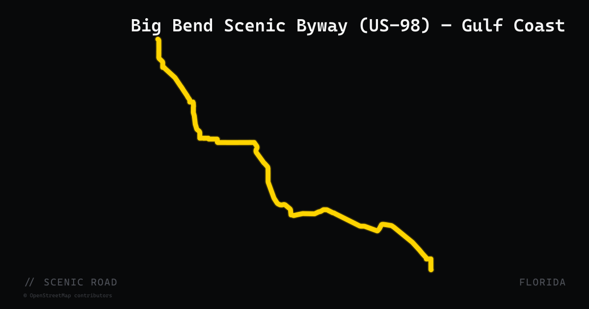 Big Bend Scenic Byway (US-98) — Gulf Coast