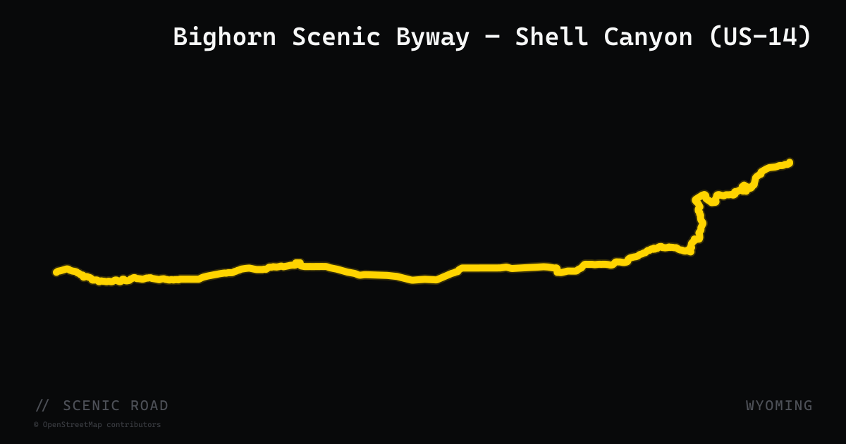 Bighorn Scenic Byway — Shell Canyon (US-14)