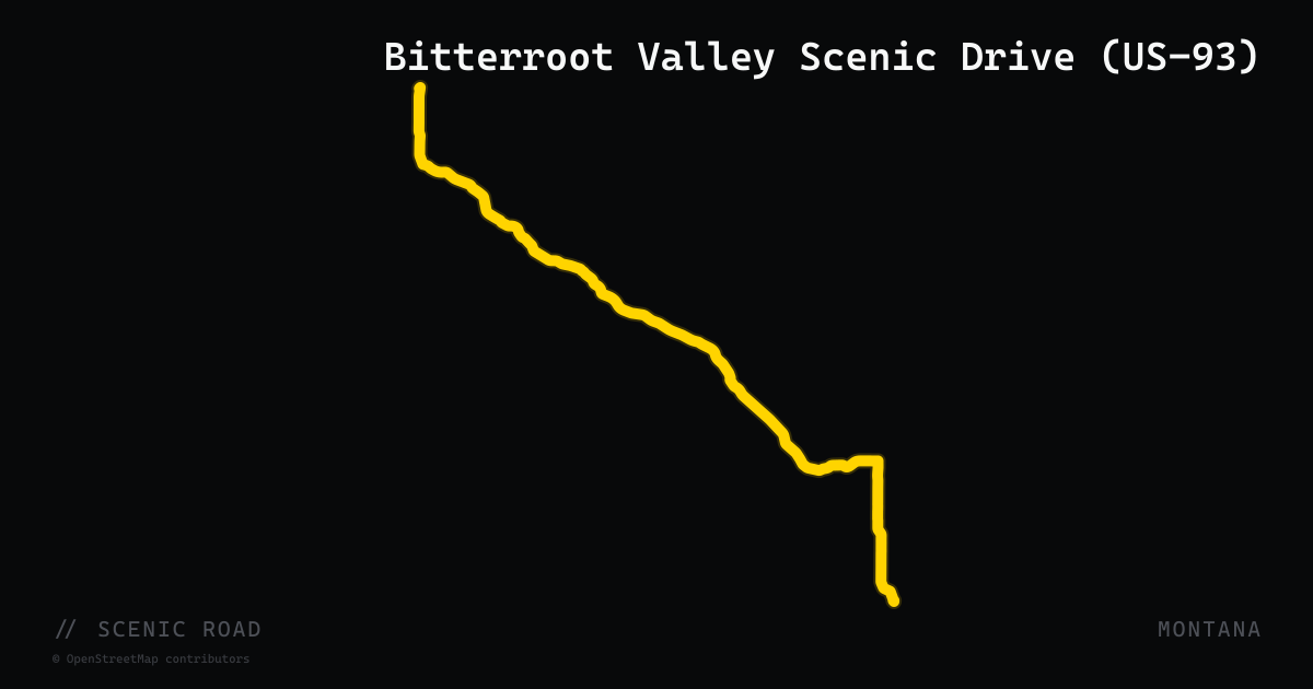 Bitterroot Valley Scenic Drive (US-93)
