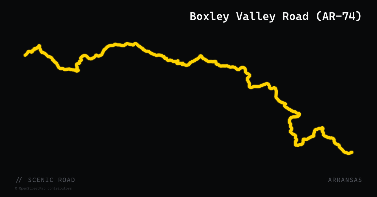Boxley Valley Road (AR-74)