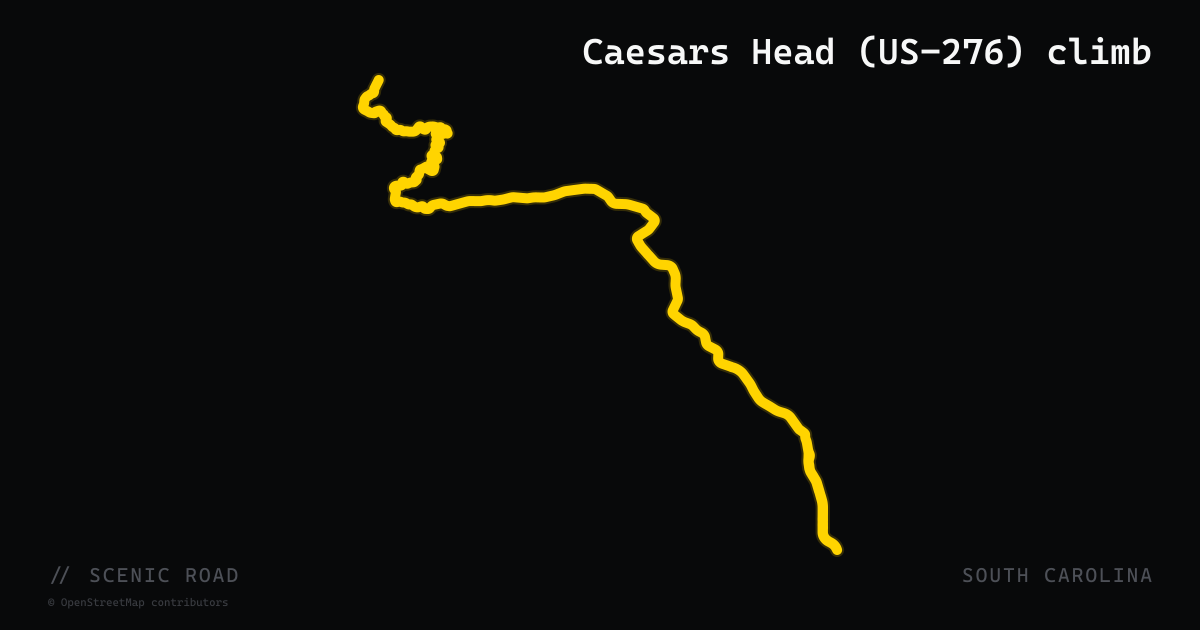 Caesars Head (US-276) climb