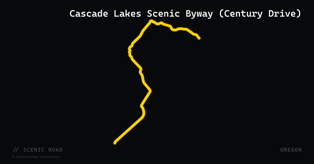 Cascade Lakes Scenic Byway (Century Drive)
