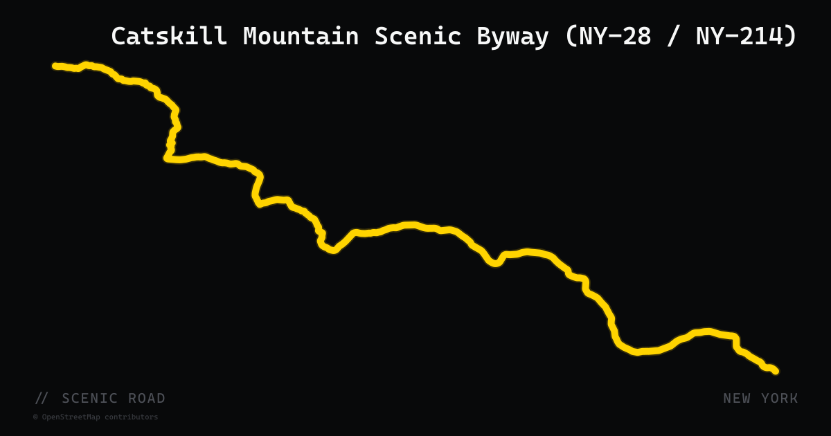 Catskill Mountain Scenic Byway (NY-28 / NY-214)