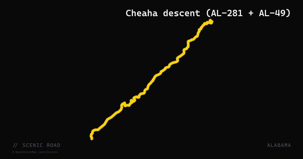 Cheaha descent (AL-281 + AL-49)