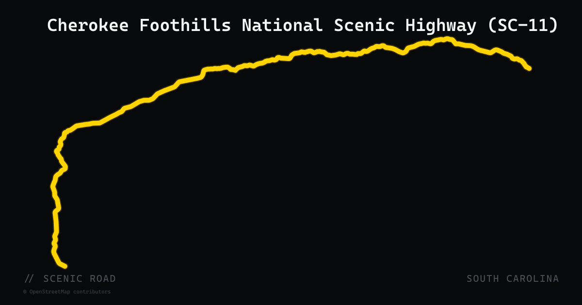 Cherokee Foothills National Scenic Highway (SC-11)