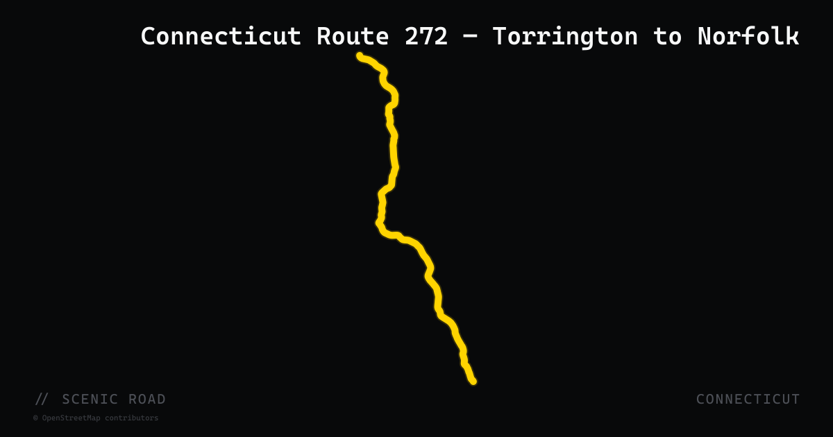 Connecticut Route 272 — Torrington to Norfolk