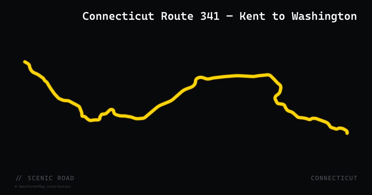 Connecticut Route 341 — Kent to Washington